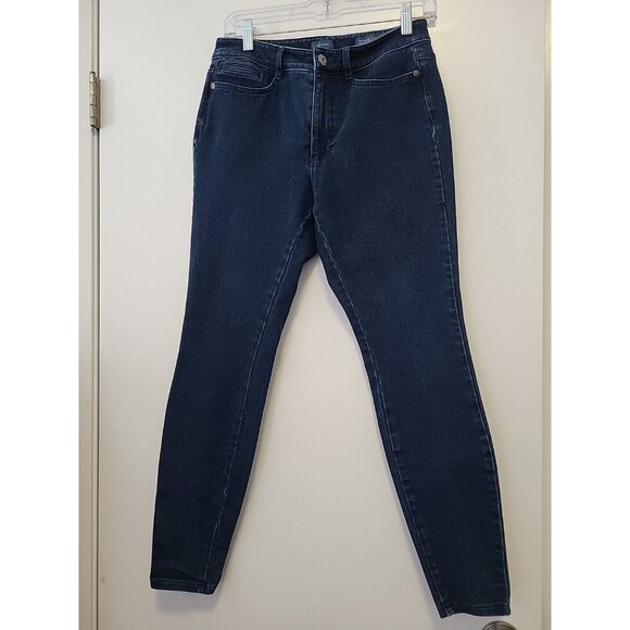 J Jill Denim Womens Jeans Size 6 Blue Premium Flex High Rise Leggings Stretch - Picture 1 of 6